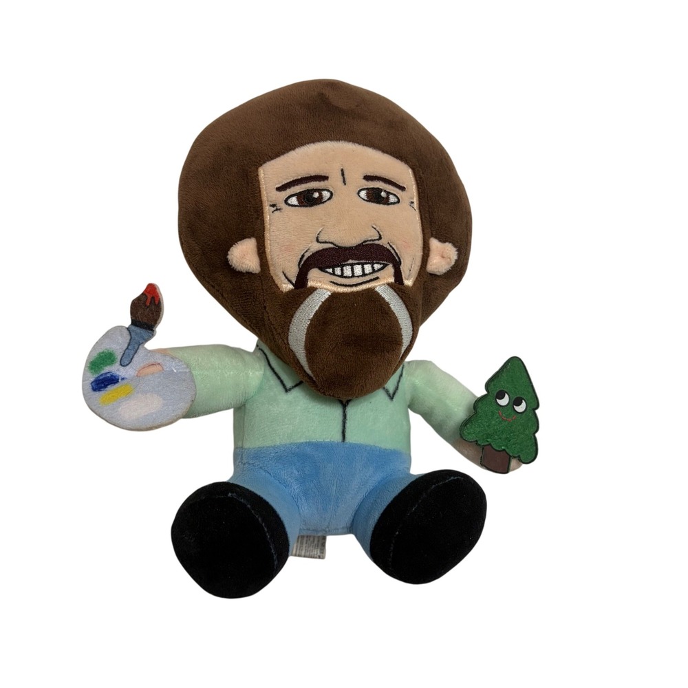 Bob Ross Plush 8 Inch Happy Little Tree Artist Painter Joy of Painting Toy